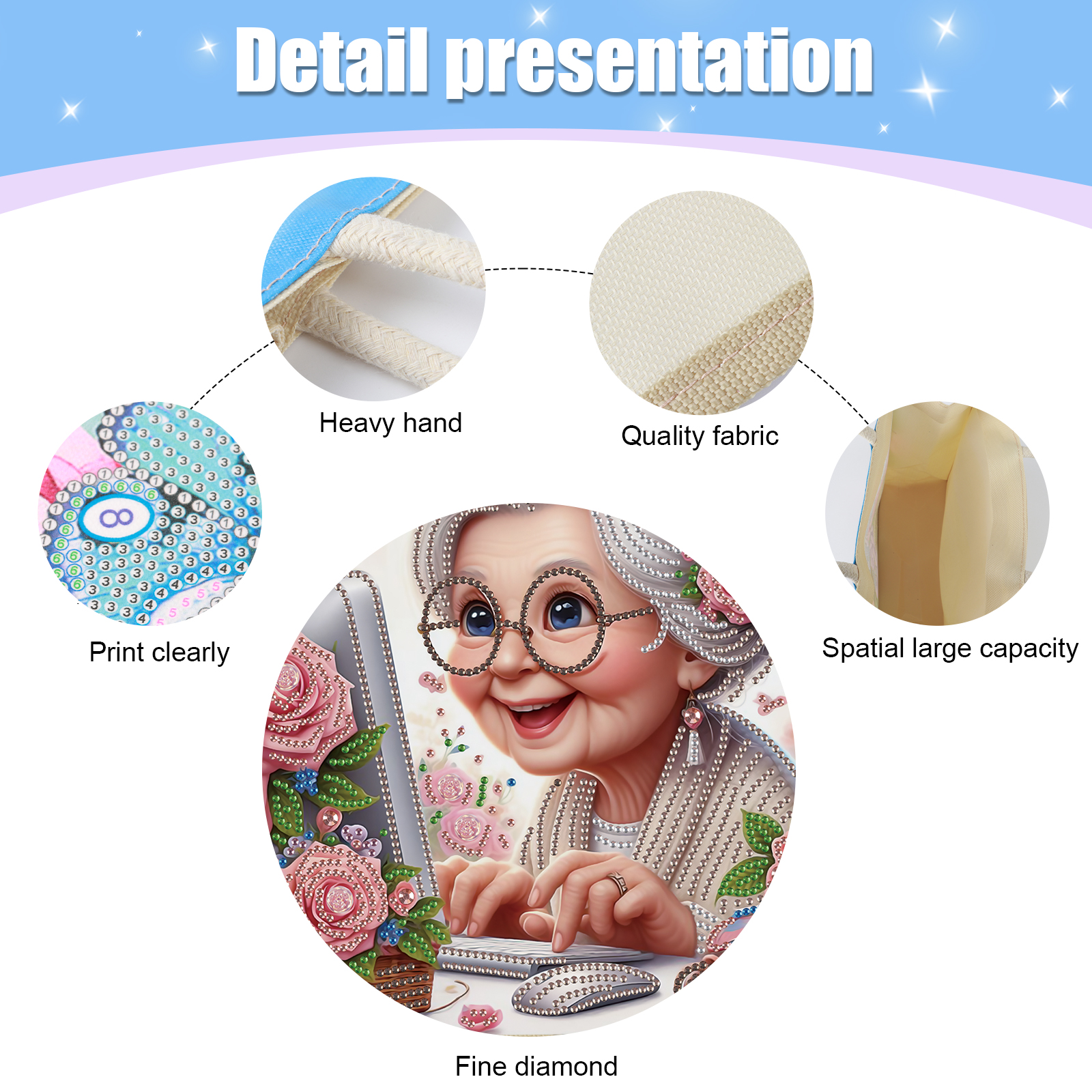 Diamond Art Painting Handbag K - Art Craft Bag ulasan dan harga