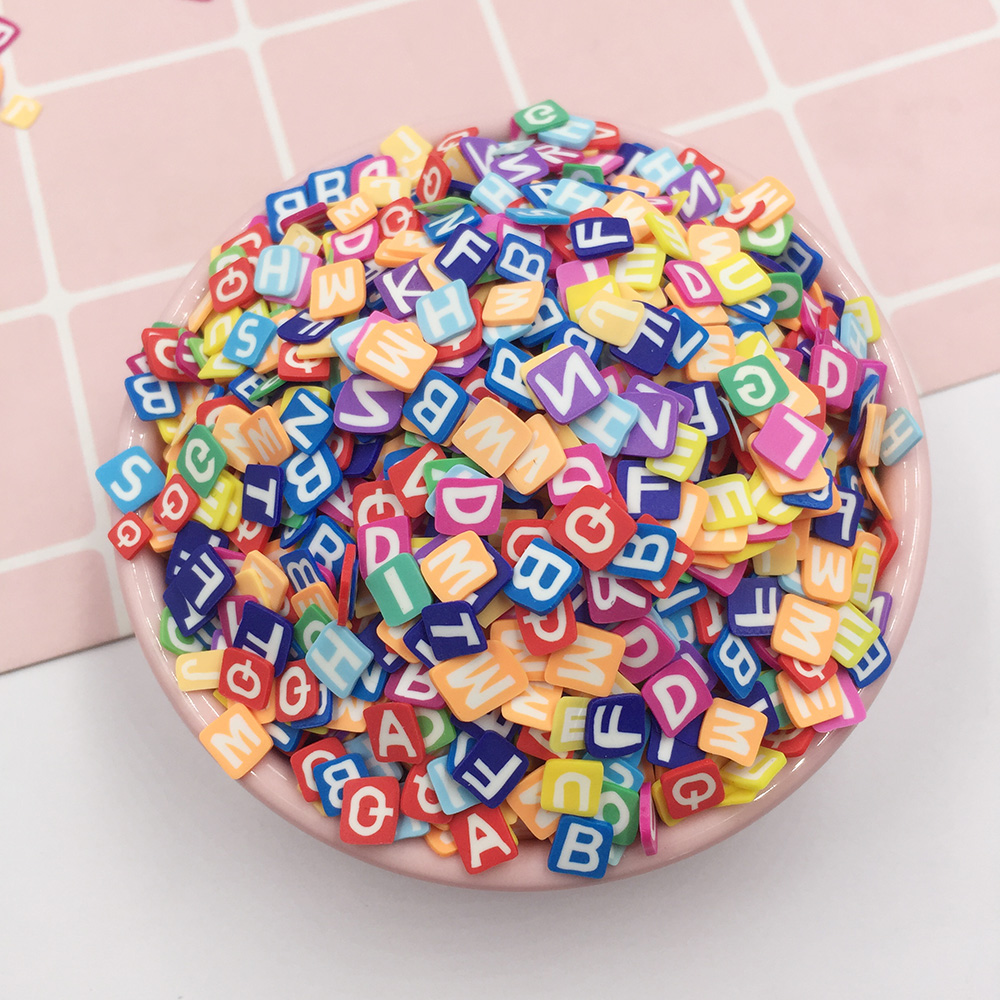 50g/lot 5mm Square Letters Sli - Letter S Art Craft ulasan dan harga