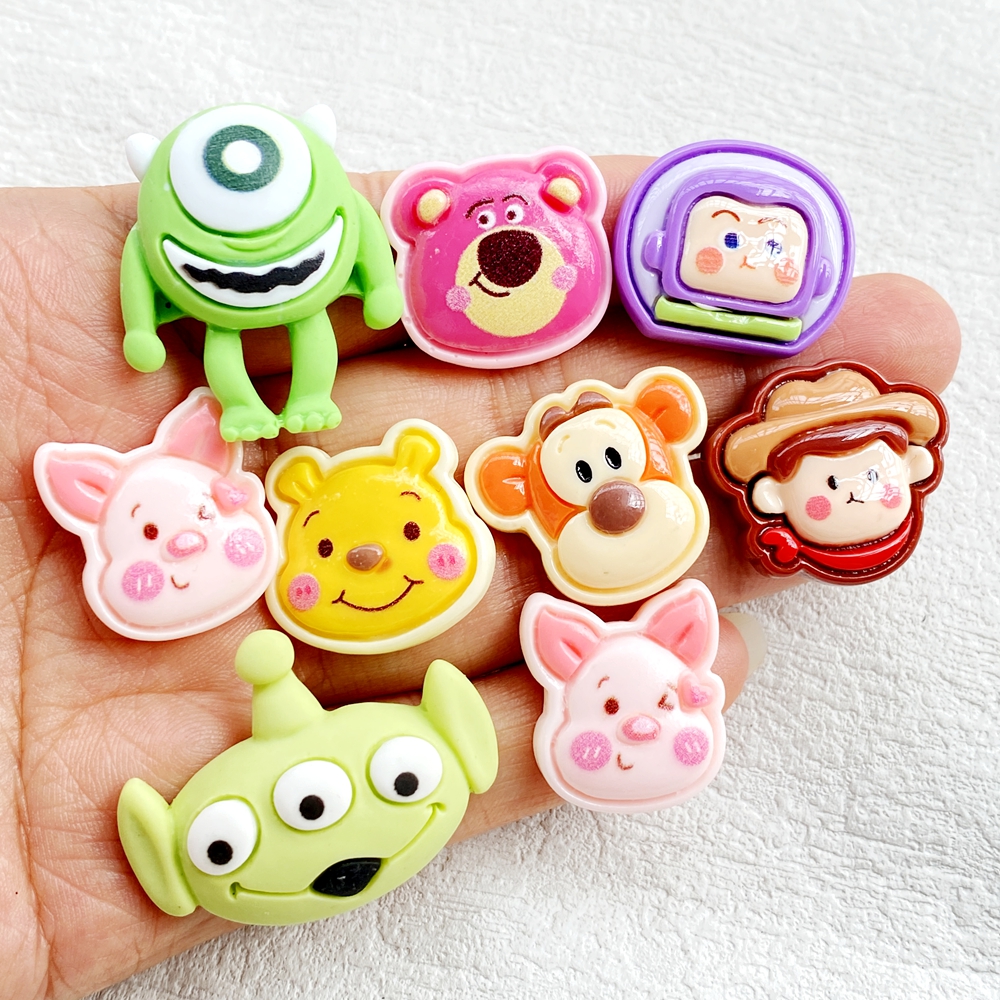 10Pcs Resin Cartoon Animation  - Dinosaur And Craft ulasan dan harga