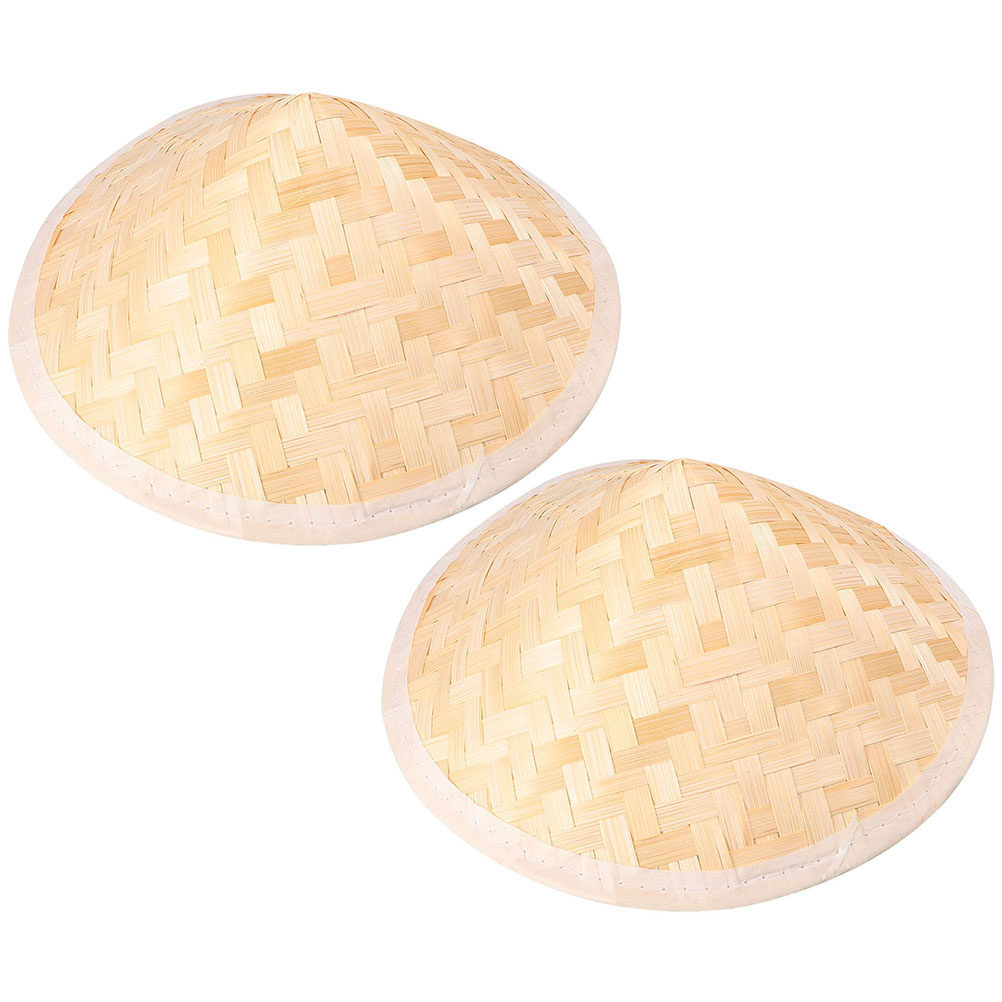 2Pcs Bamboo Woven Hats Kids Cr - Art And Craft Photos ulasan dan harga