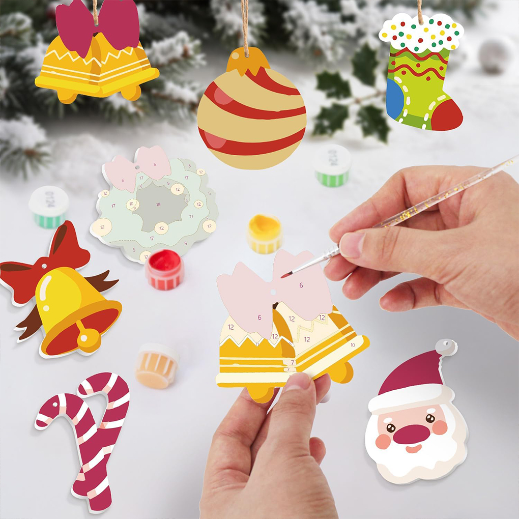 8Pcs/set Christmas Tree Hangin - Art And Craft Xmas Tree ulasan dan harga