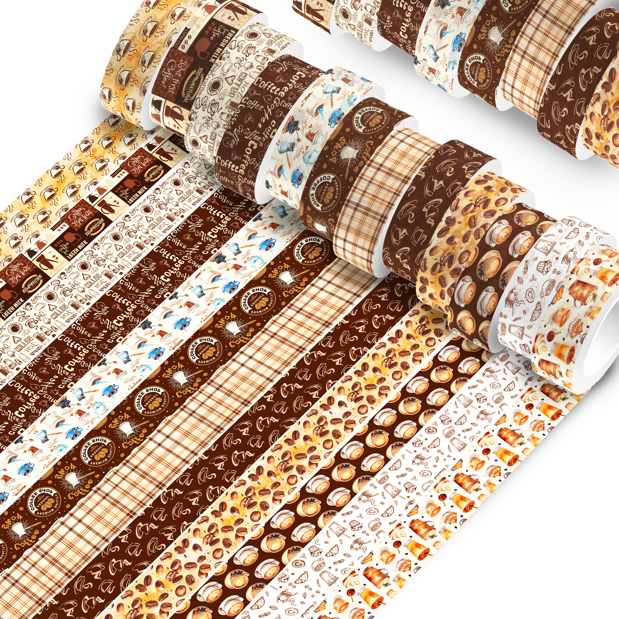 Vintage Coffee Pattern Washi T - Art And Craft Photos ulasan dan harga