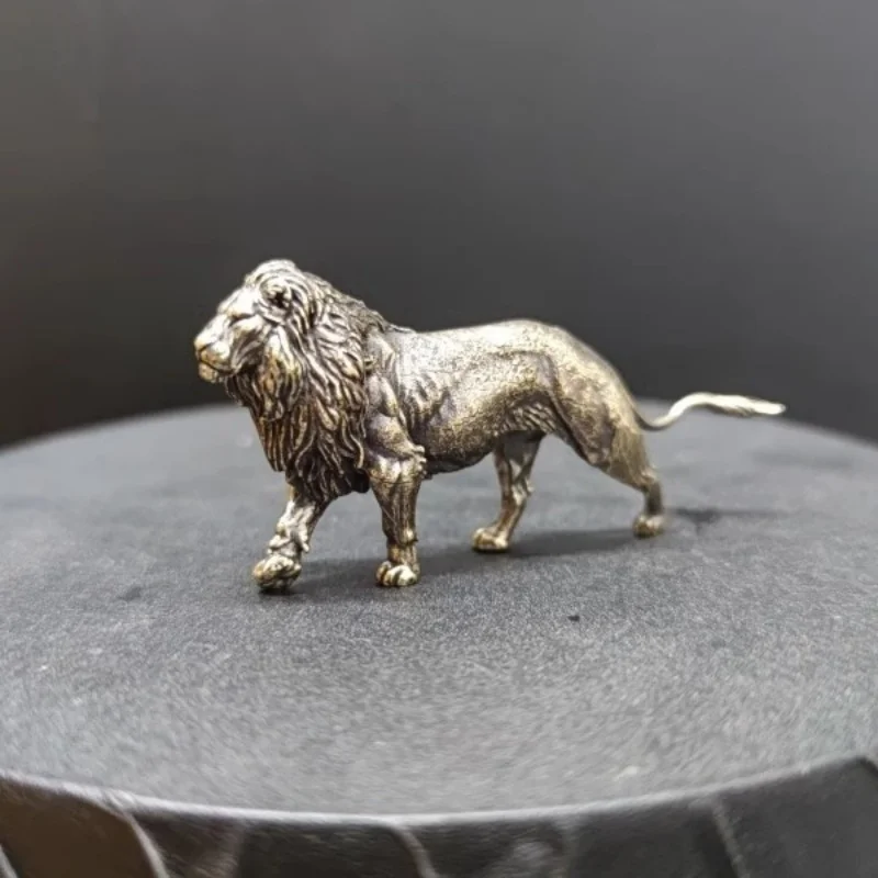 Mini Solid Brass Lion Sculptur - Art Craft Lion ulasan dan harga