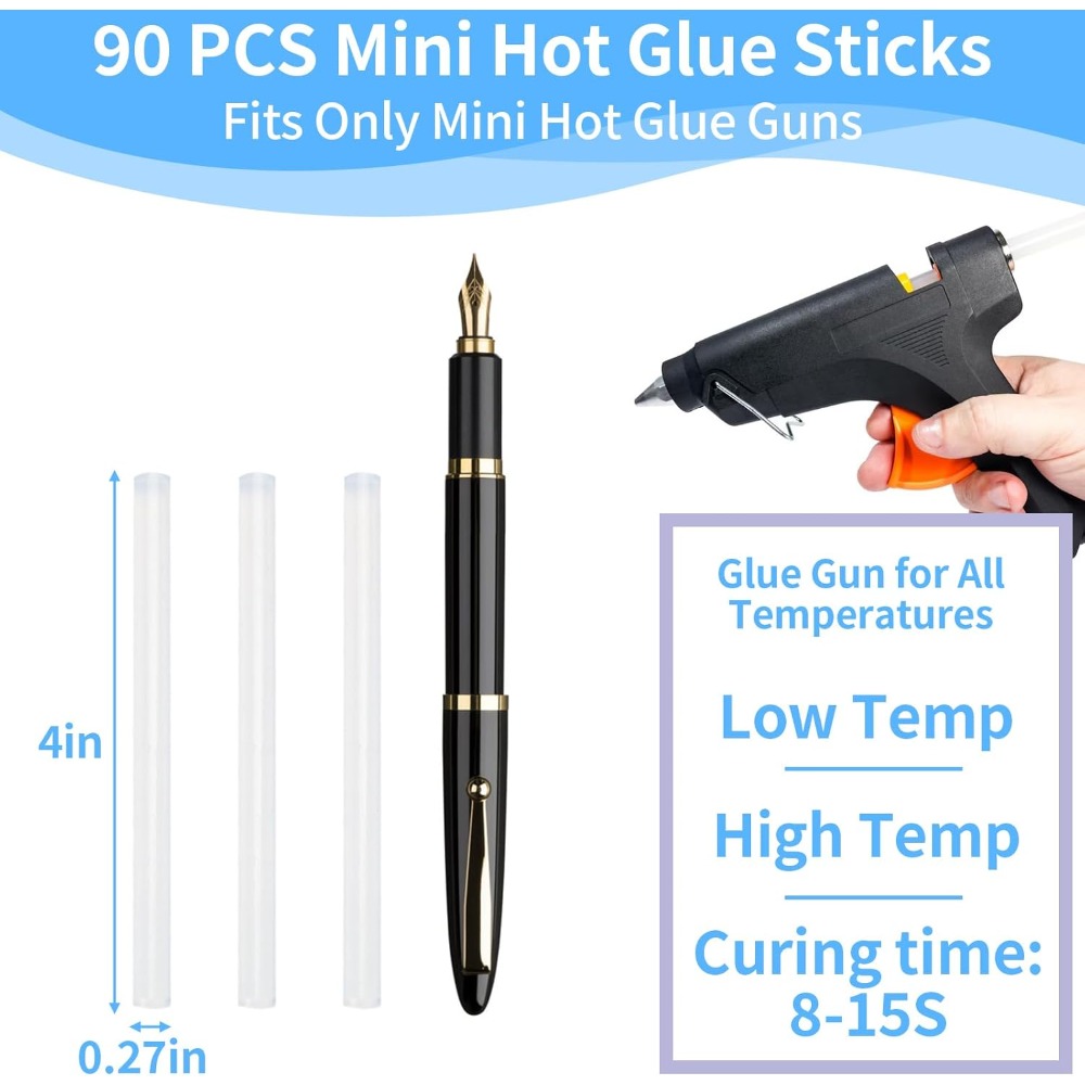 90 PCS Mini Hot Glue Sticks Bu - School Of Art X Craft ulasan dan harga