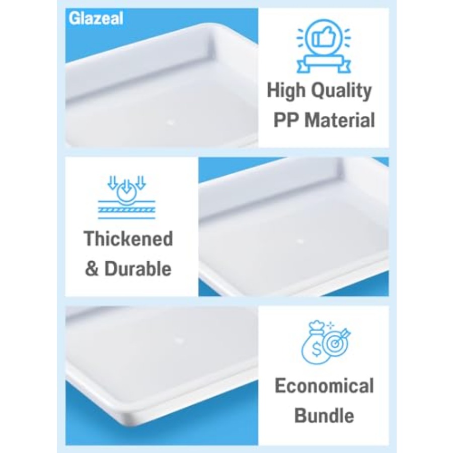 8 Pack Plastic Art Trays 10.9' - School Of Art X Craft ulasan dan harga