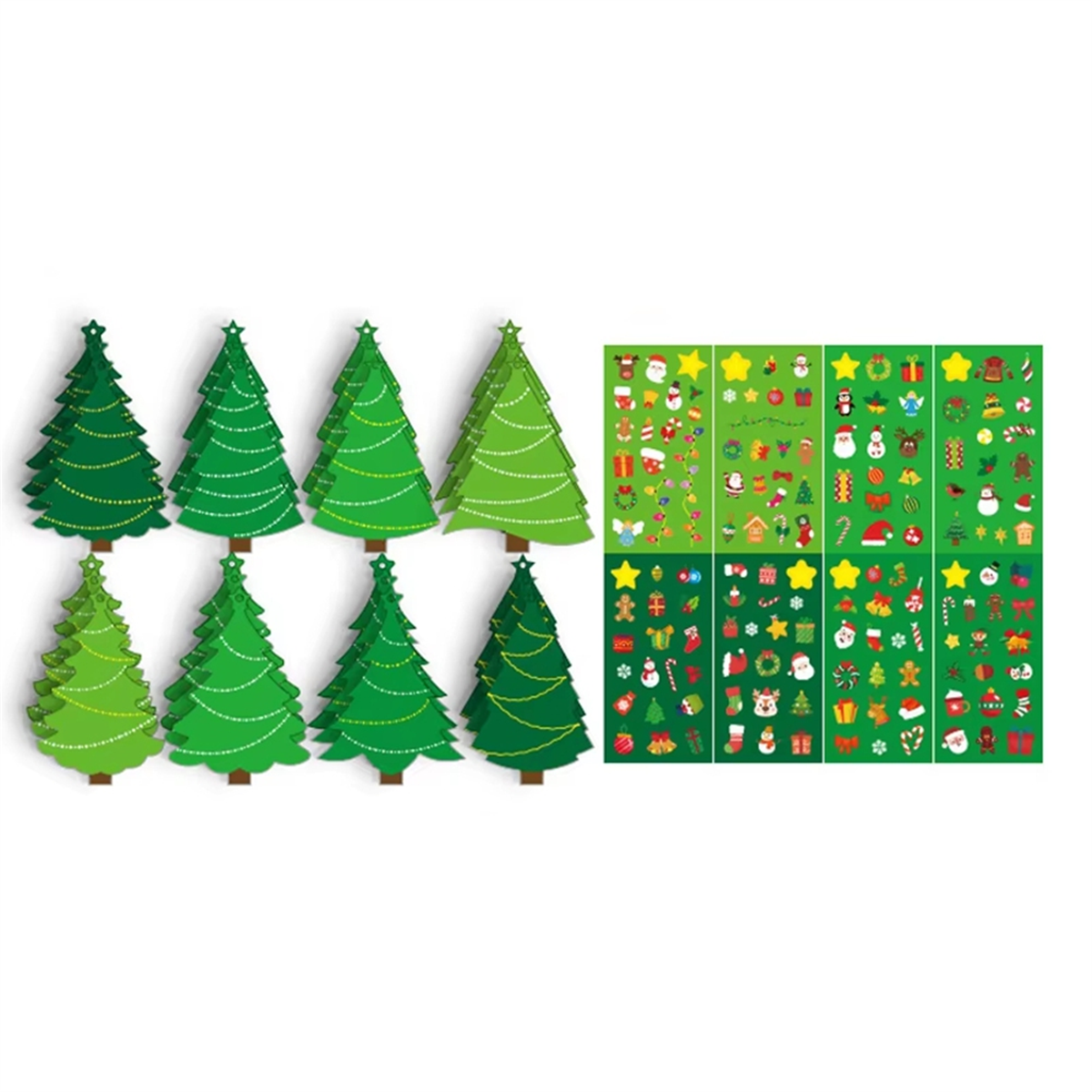 A11I 24PCS Christmas Tree DIY  - Art And Craft Xmas Tree ulasan dan harga