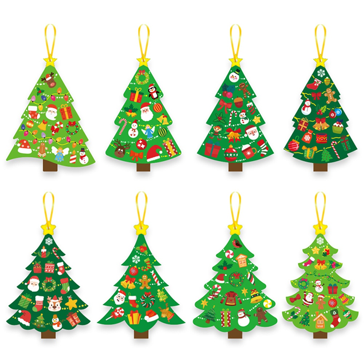 A11I 24PCS Christmas Tree DIY  - Art And Craft Xmas Tree ulasan dan harga