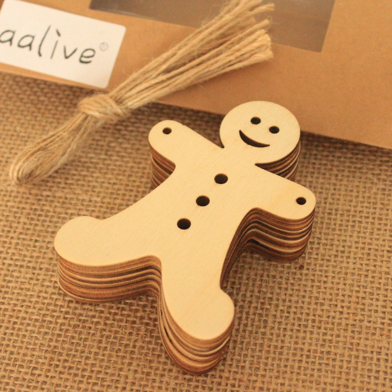 10pcs Unfinished Blank Wooden  - Art And Craft Xmas Tree ulasan dan harga