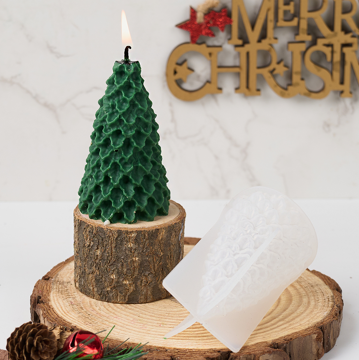 3D Christmas Tree Silicone Can - Art And Craft Xmas Tree ulasan dan harga
