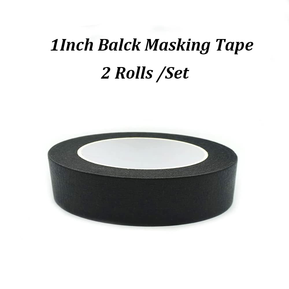 Black Masking Tape, 1 Inch x 5 - School Of Art X Craft ulasan dan harga