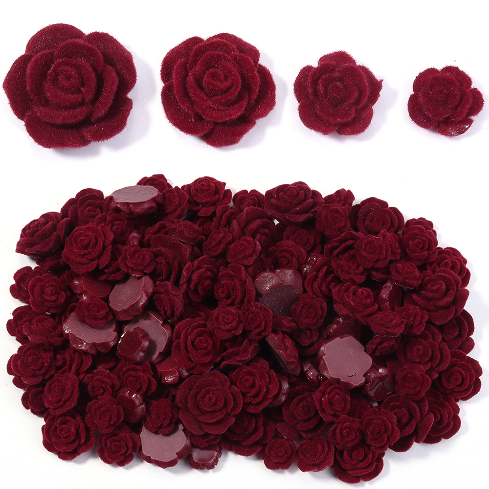 20pcs Resin Rose Flower Wine R - Art Craft Items ulasan dan harga