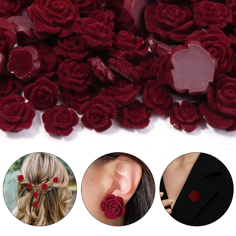 20pcs Resin Rose Flower Wine R - Art Craft Items ulasan dan harga