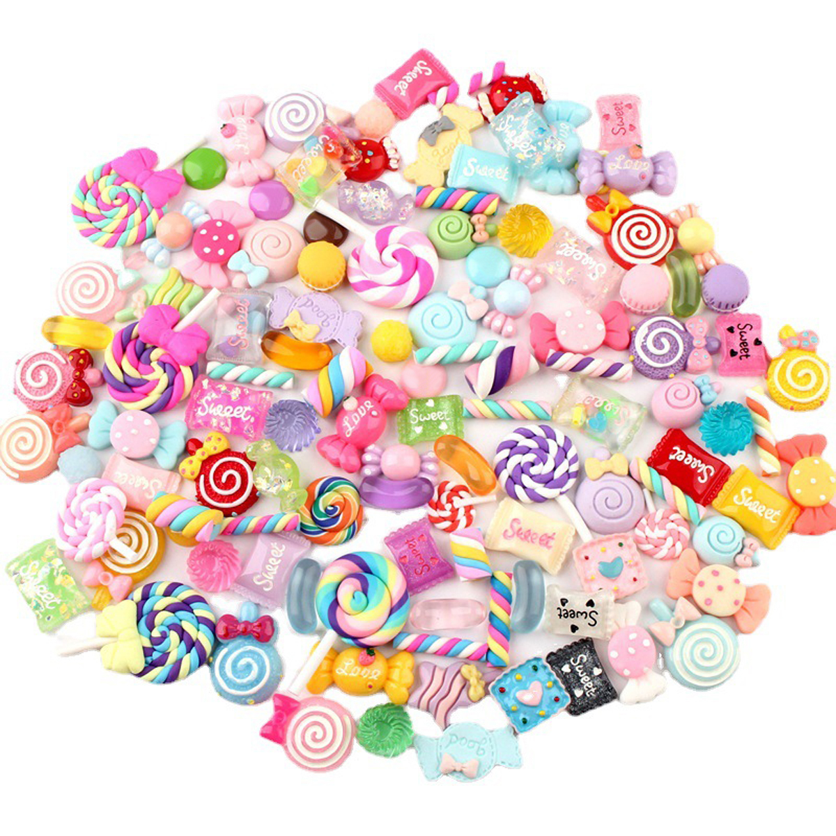 30pcs Random Candy Slime Charm - Art Craft Items ulasan dan harga