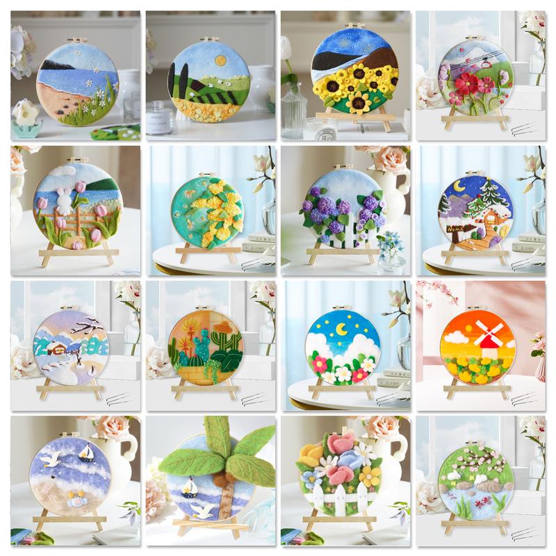 DIY Wool Embroidery Kit Creati - Art Craft Ideas For Kids ulasan dan harga
