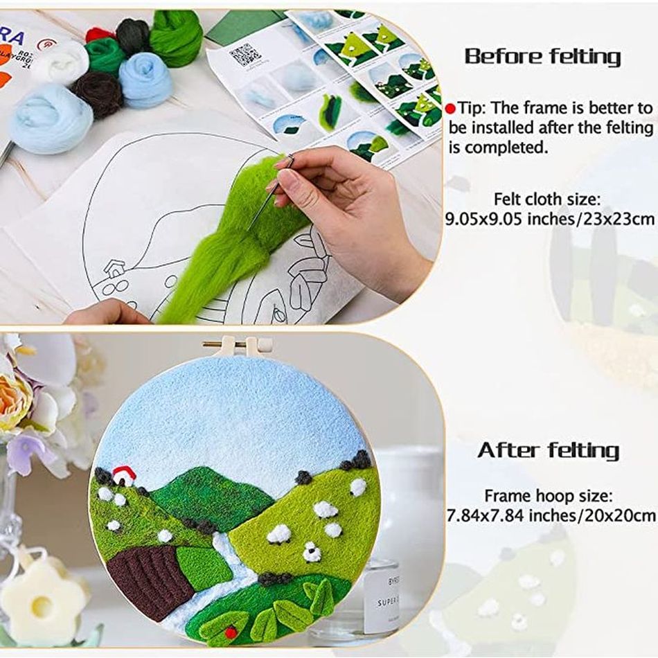 DIY Wool Embroidery Kit Creati - Art Craft Ideas For Kids ulasan dan harga