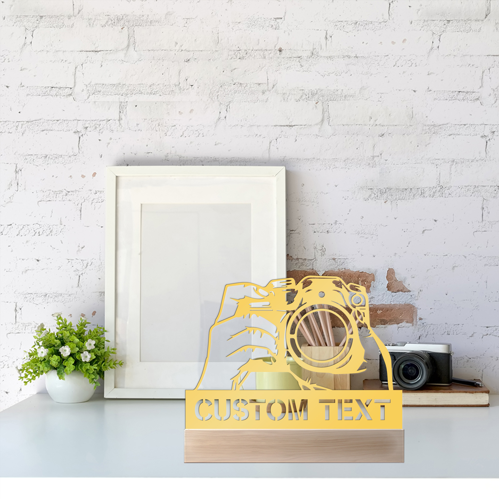 1pc Simple Camera Customizable - Letter S Art Craft ulasan dan harga
