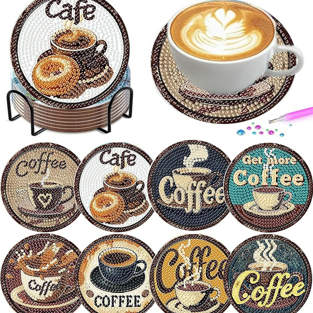 8 pieces/set of diamond painte - Art And Craft Photos ulasan dan harga