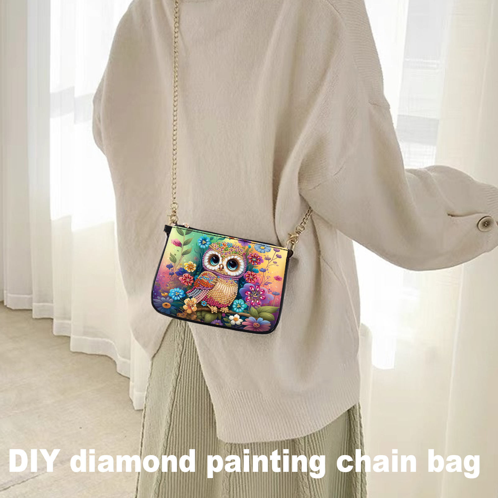 Colorful Owl Diamond Art Paint - Art Craft Bag ulasan dan harga