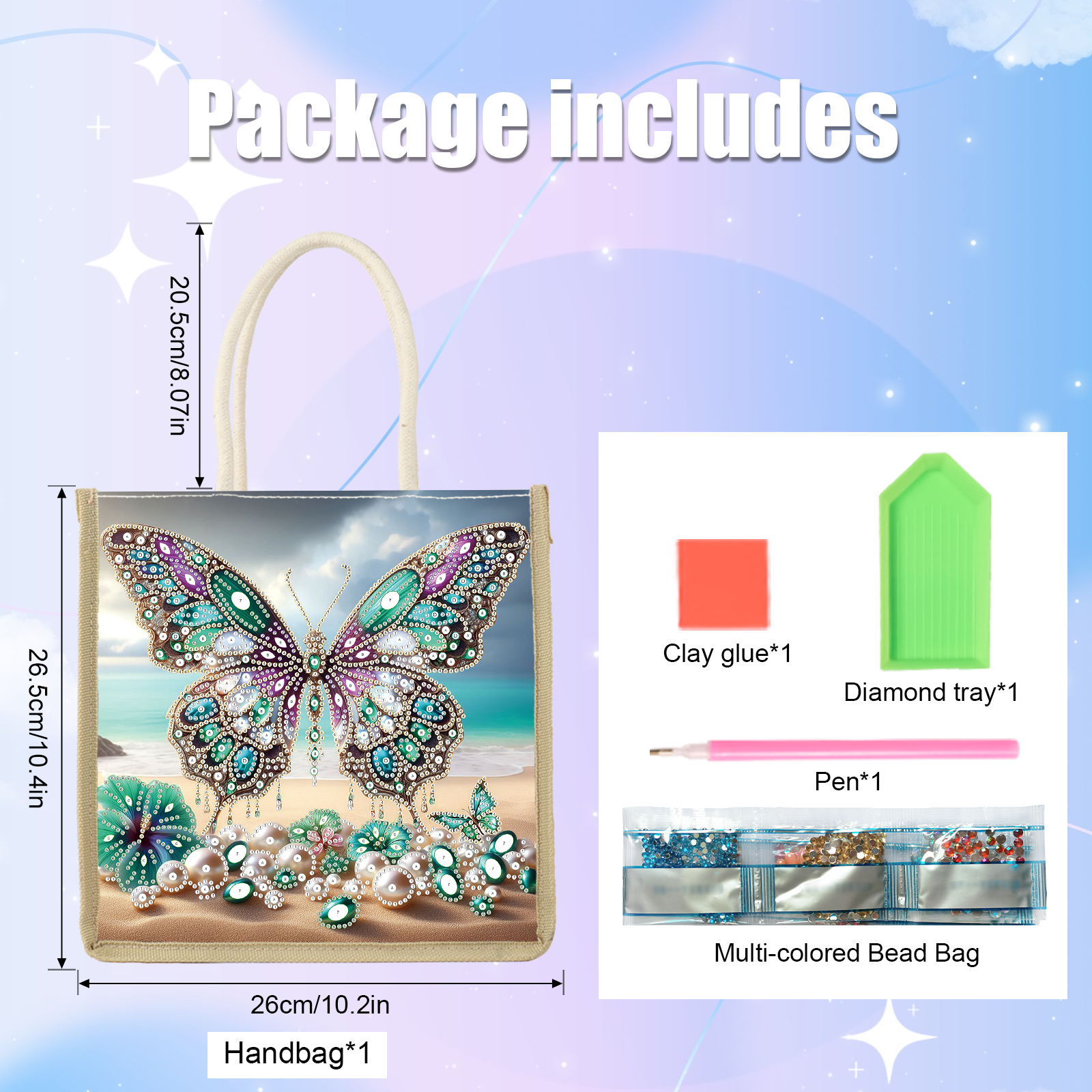 Diamond Art Painting Handbag K - Art Craft Bag ulasan dan harga