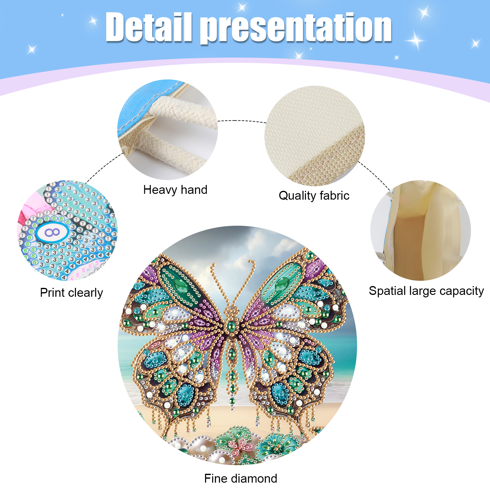 Diamond Art Painting Handbag K - Art Craft Bag ulasan dan harga