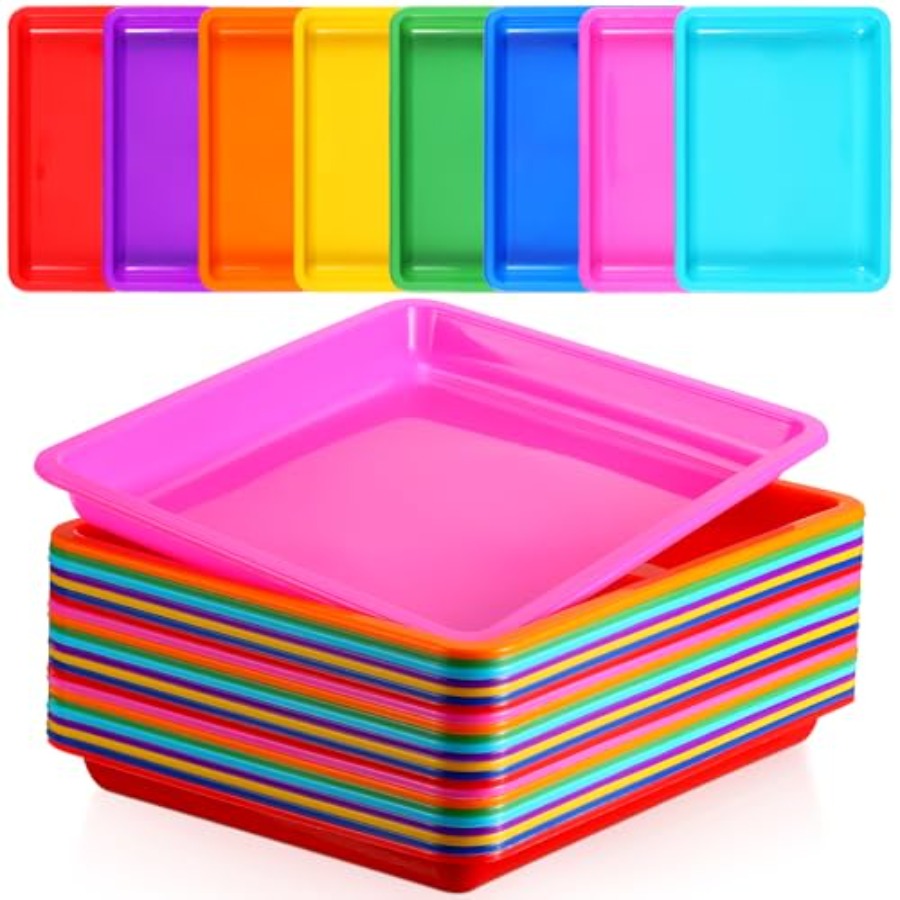 24 Pcs Plastic Art Trays 11 x  - School Of Art X Craft ulasan dan harga