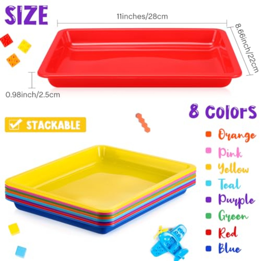 24 Pcs Plastic Art Trays 11 x  - School Of Art X Craft ulasan dan harga