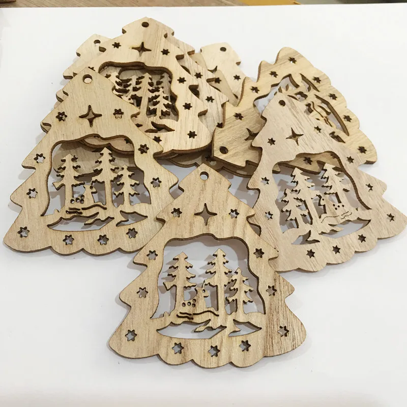 Unfinished Paintable Blank Woo - Art And Craft Xmas Tree ulasan dan harga