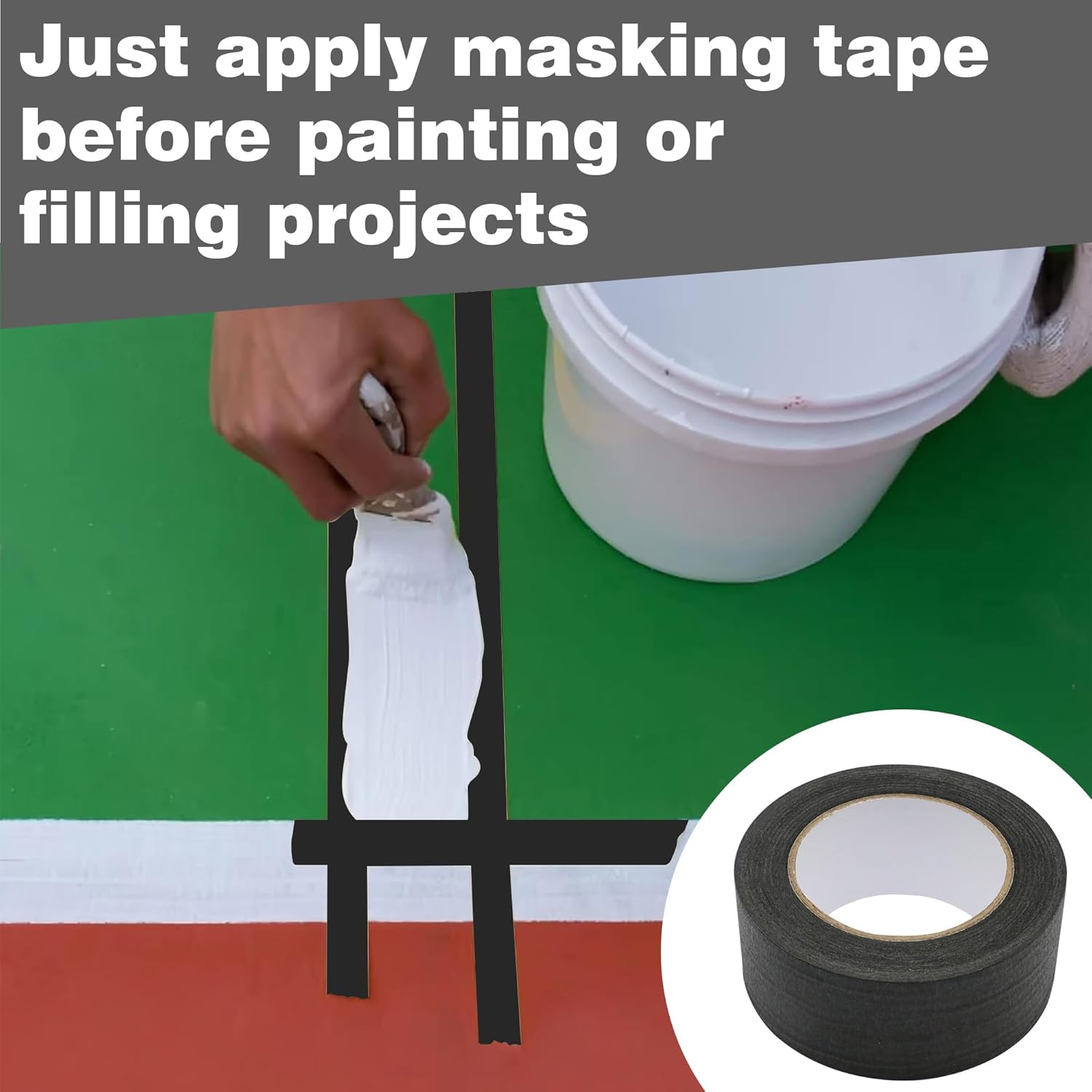 Black Painters Tape 2 inch x 5 - School Of Art X Craft ulasan dan harga