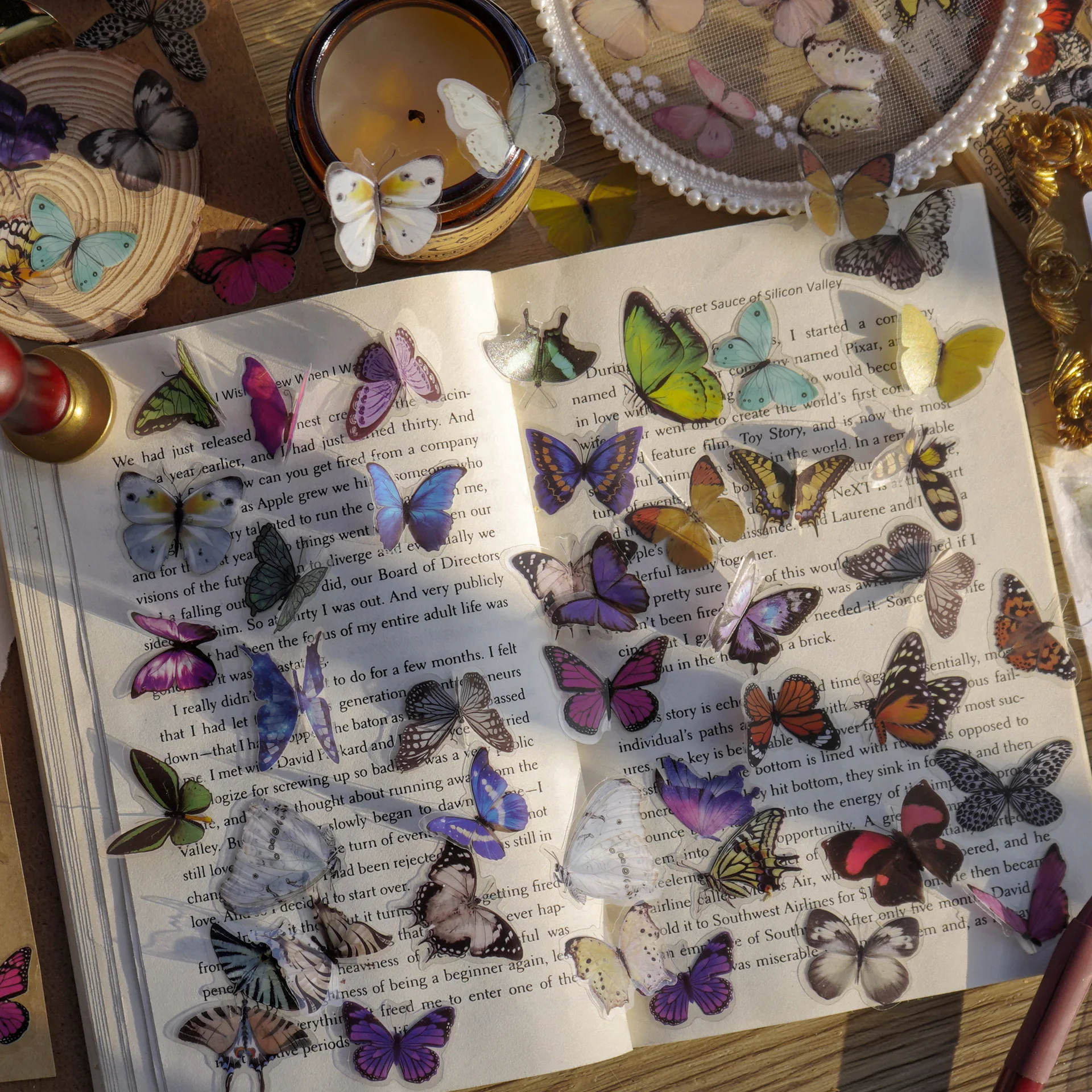 Journamm 40pcs/pack Butterfly  - Art Craft Journals ulasan dan harga