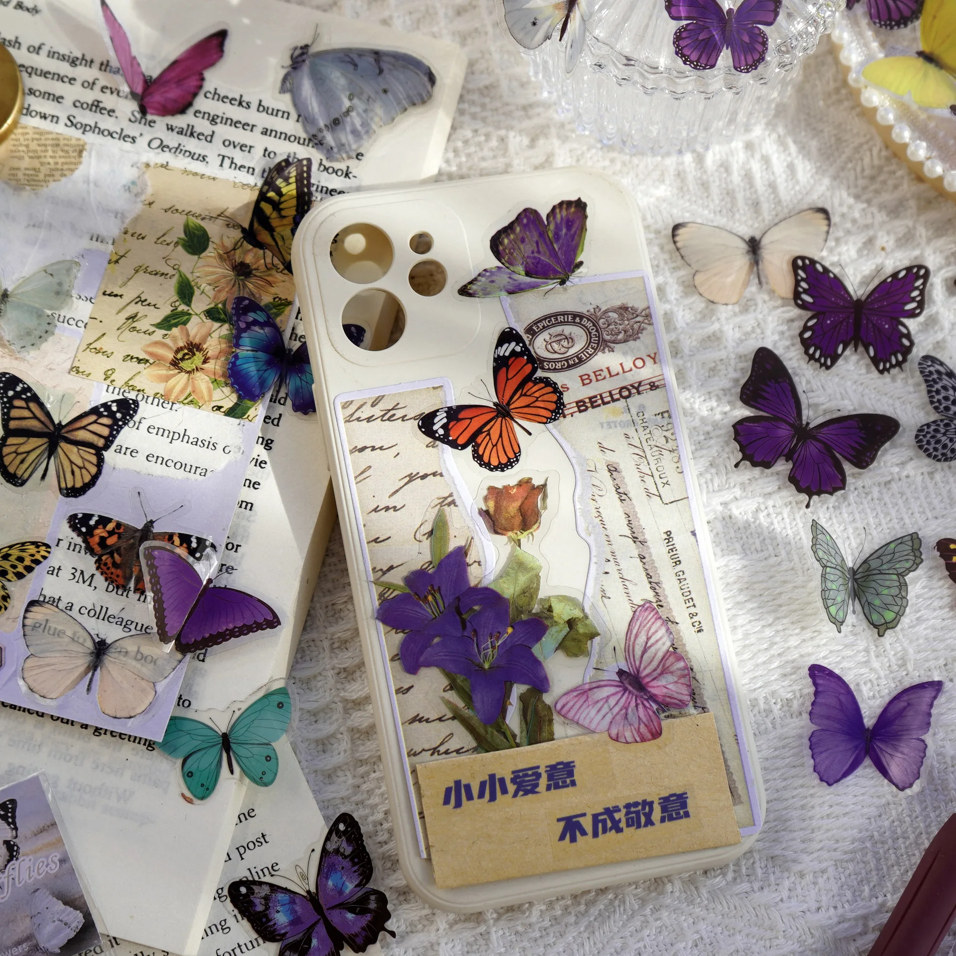 Journamm 40pcs/pack Butterfly  - Art Craft Journals ulasan dan harga