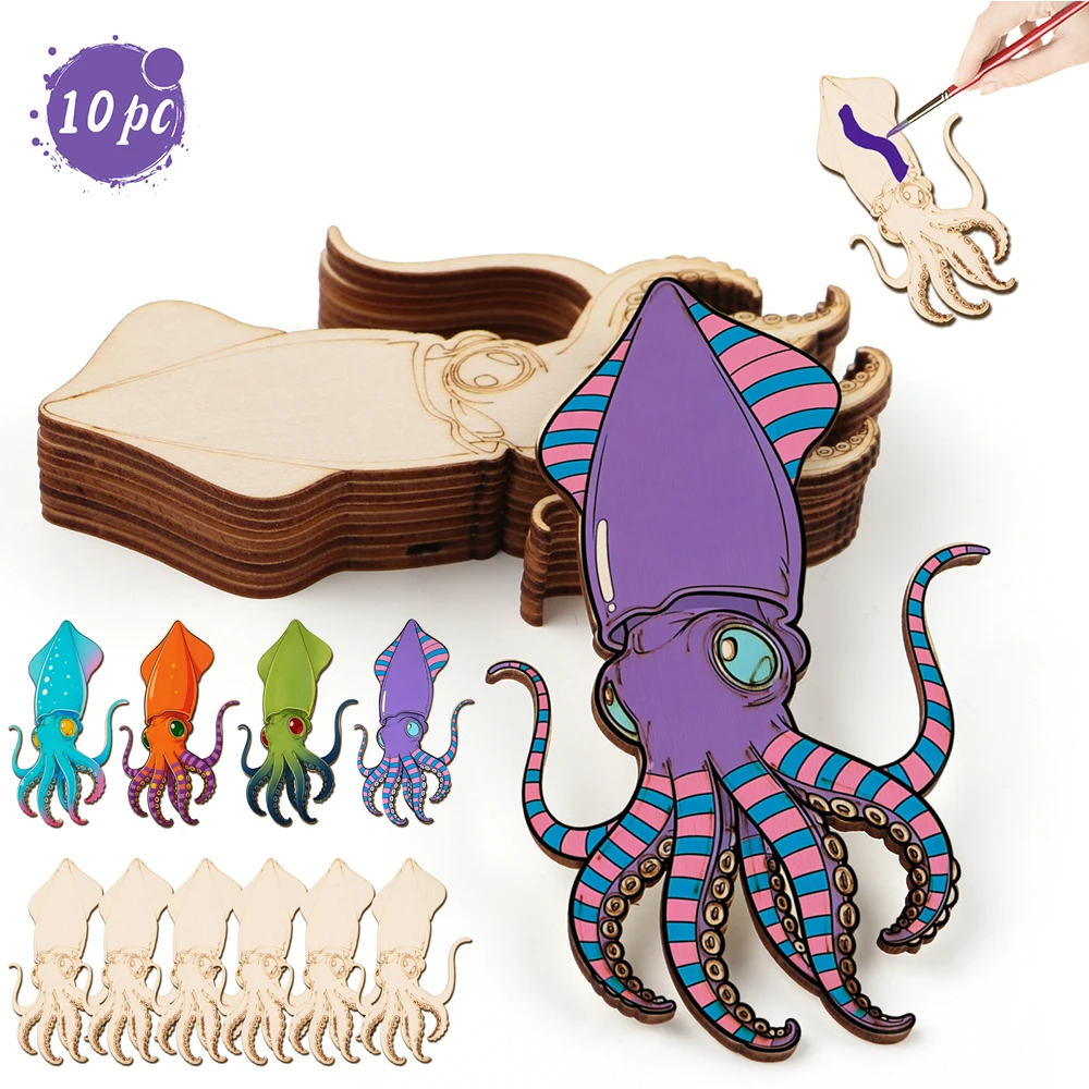 10pcs/set Unfinished Wood Craf - Art & Craft Zone ulasan dan harga