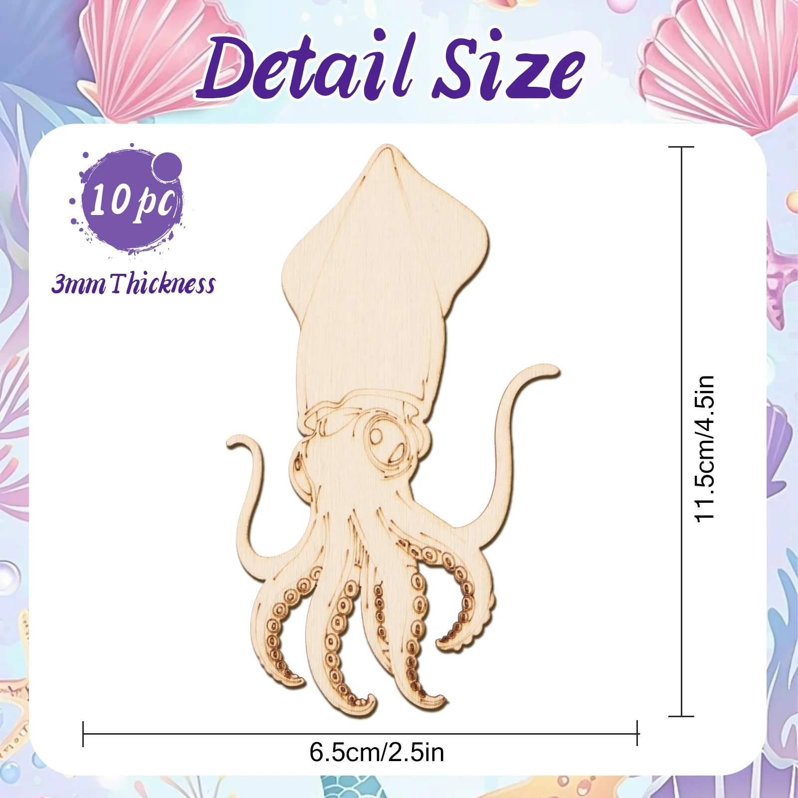 10pcs/set Unfinished Wood Craf - Art & Craft Zone ulasan dan harga