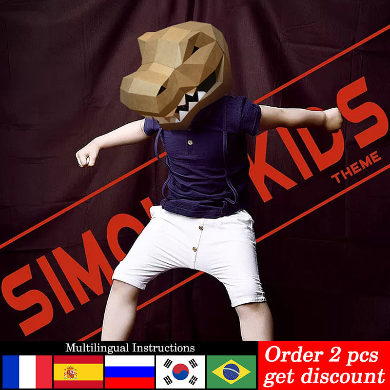 Tyrannosaurus Rex Animal Mask  - Art Craft Center ulasan dan harga
