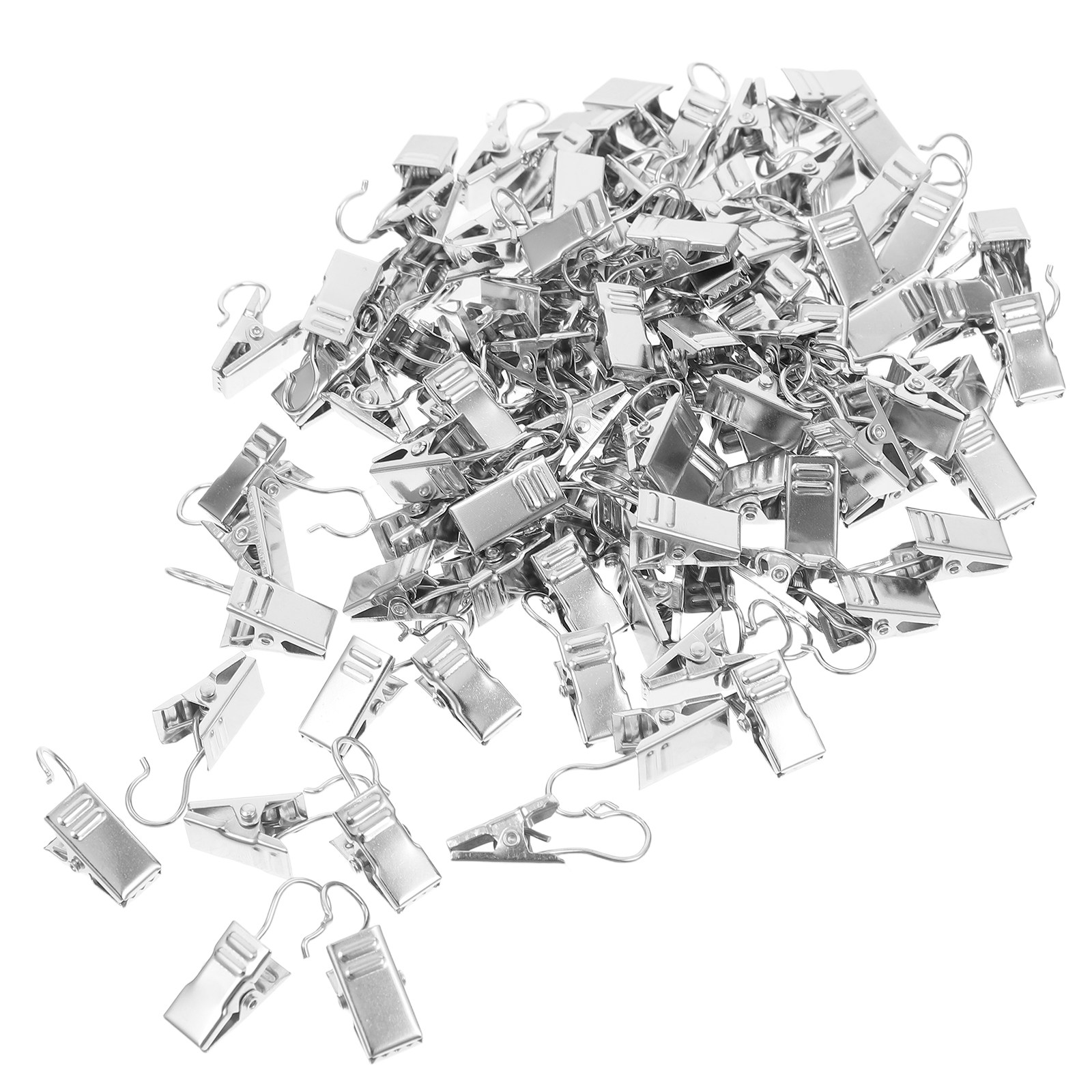 100Pcs Curtain Clip Hooks Stro - Art And Craft Photos ulasan dan harga