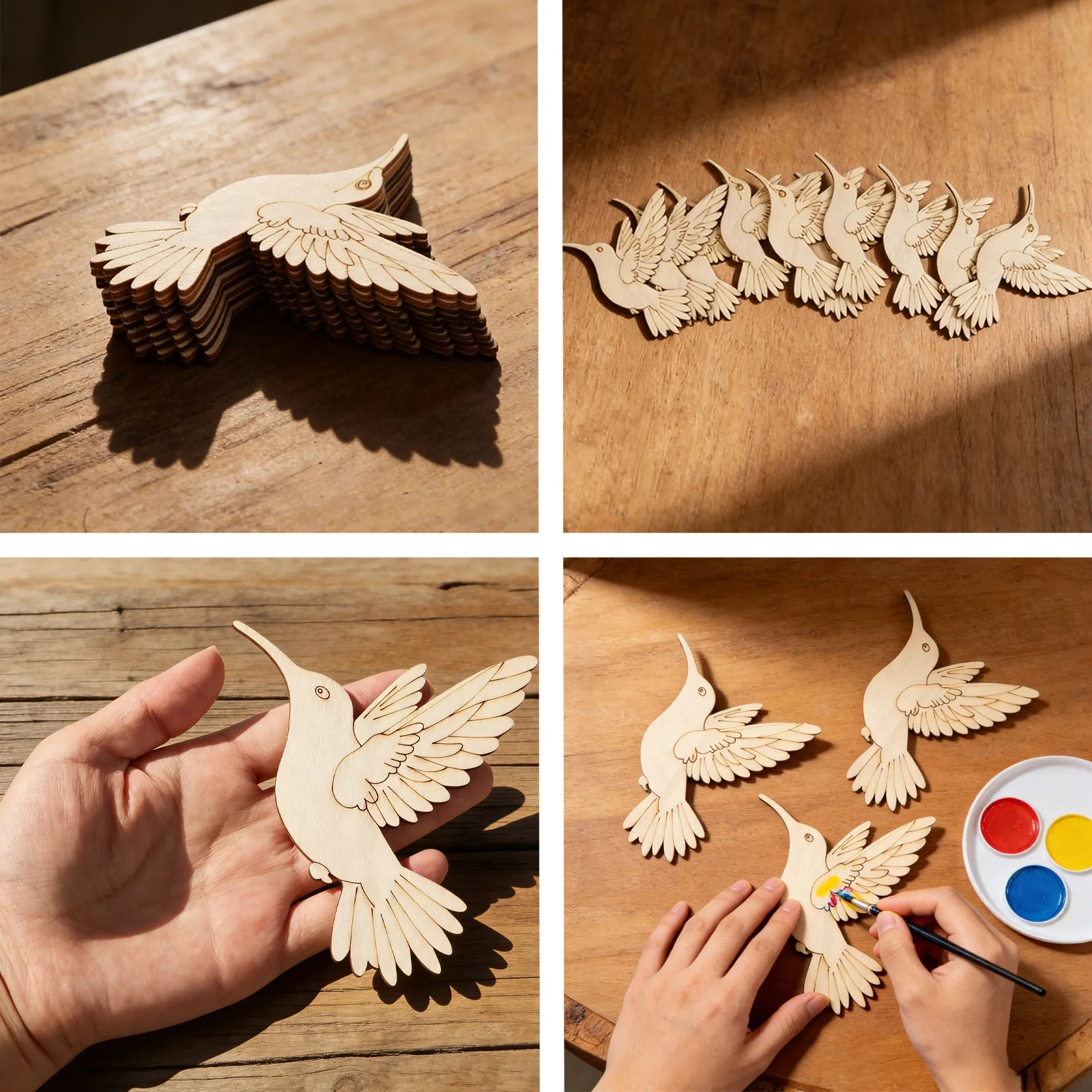 10pcs Unfinished Wood Animal B - Art & Craft Zone ulasan dan harga