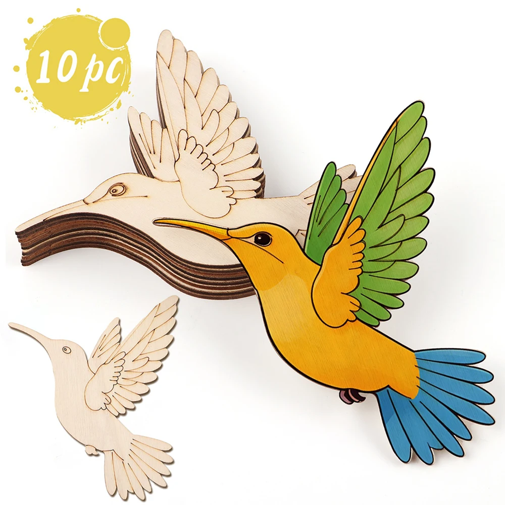 10pcs Unfinished Wood Animal B - Art & Craft Zone ulasan dan harga