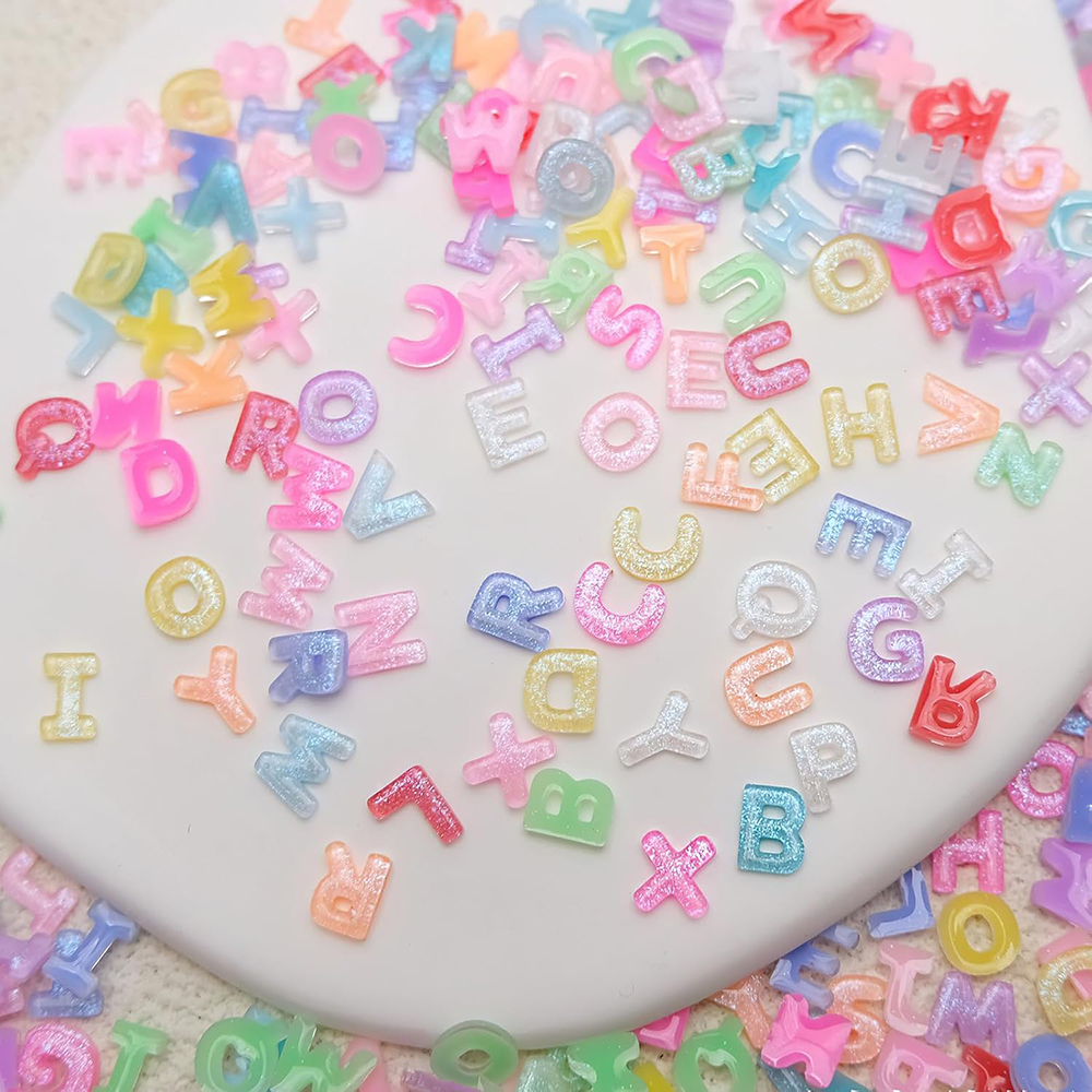 100pcs Mix Letter Nail Art Cha - Letter S Art Craft ulasan dan harga