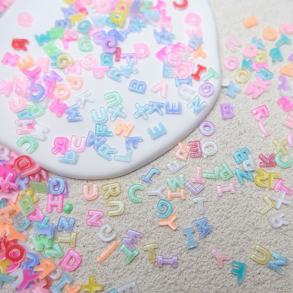 100pcs Mix Letter Nail Art Cha - Letter S Art Craft ulasan dan harga