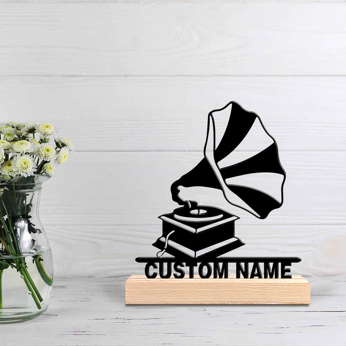 1pc Creative Gramophone Custom - Letter S Art Craft ulasan dan harga