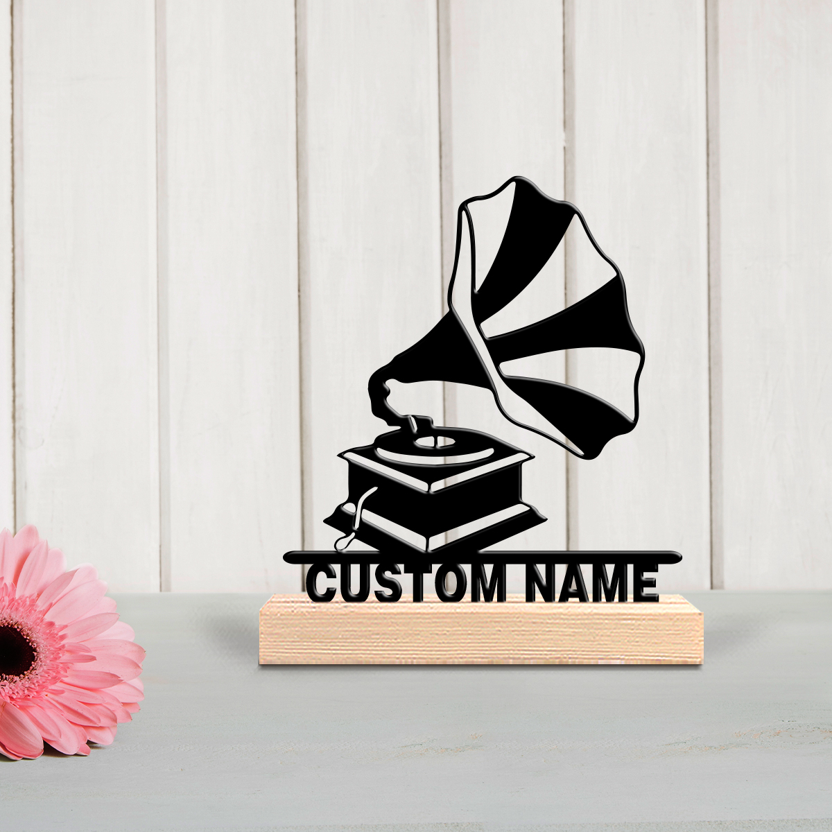 1pc Creative Gramophone Custom - Letter S Art Craft ulasan dan harga