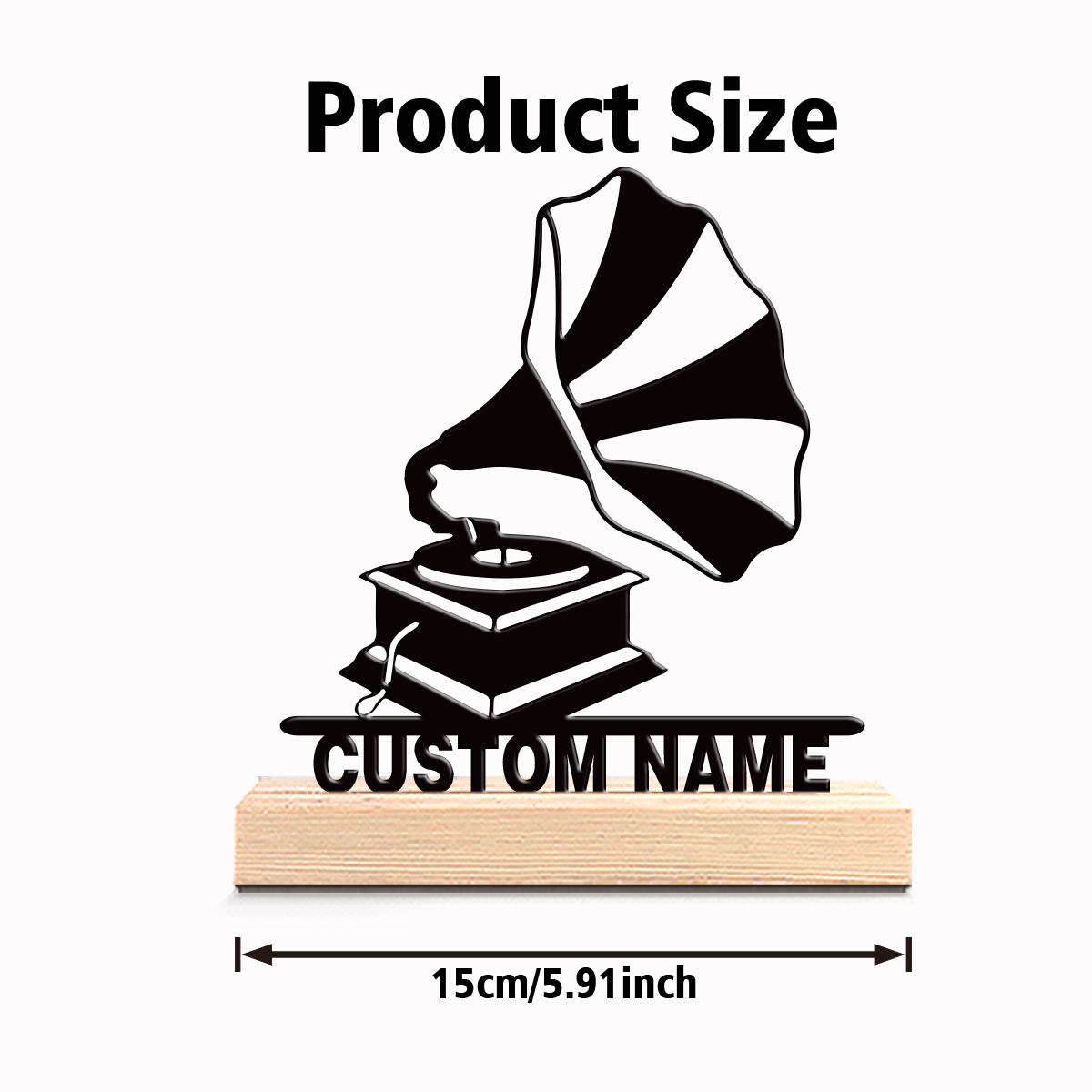 1pc Creative Gramophone Custom - Letter S Art Craft ulasan dan harga