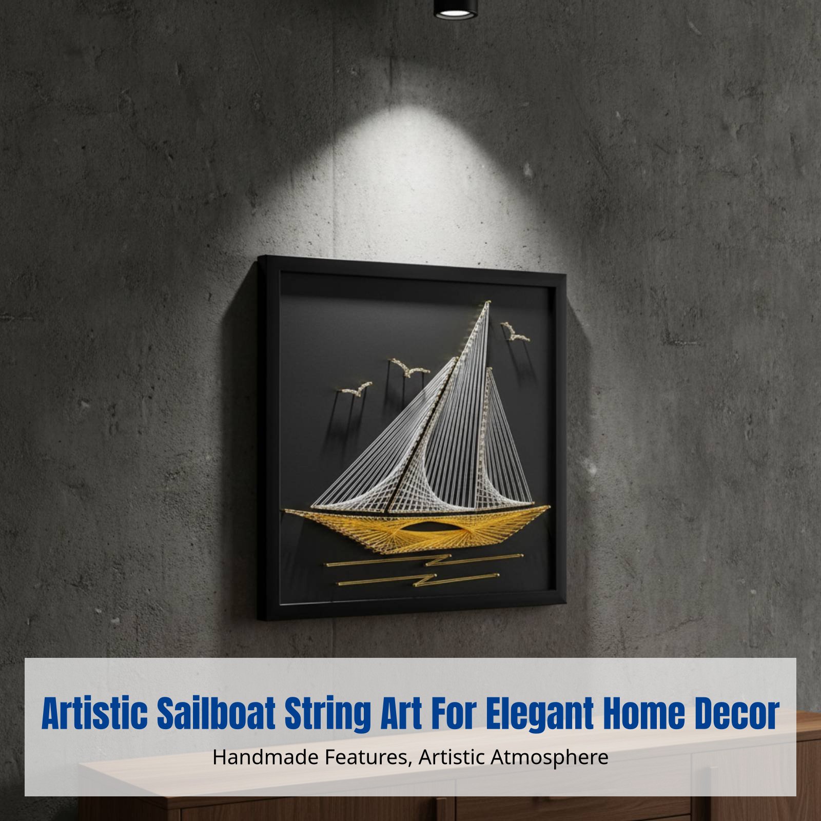 Nail String Art, Sailing Theme - Art Craft Idea ulasan dan harga