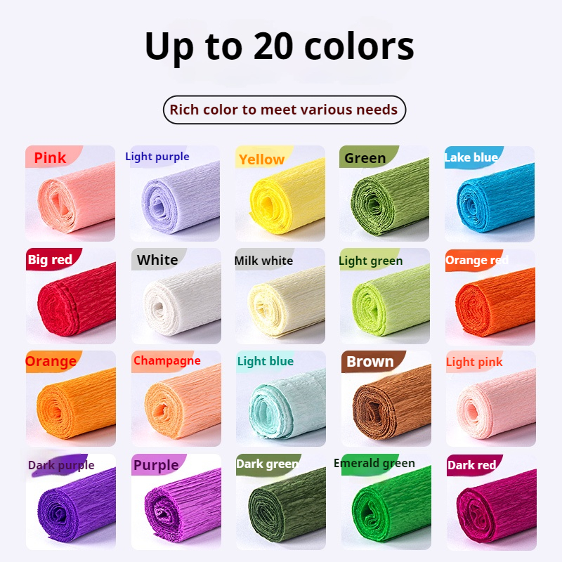 1Roll Crepe Paper 50x250cm Col - Art Craft Items ulasan dan harga