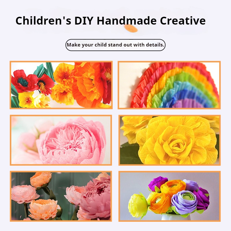 1Roll Crepe Paper 50x250cm Col - Art Craft Items ulasan dan harga