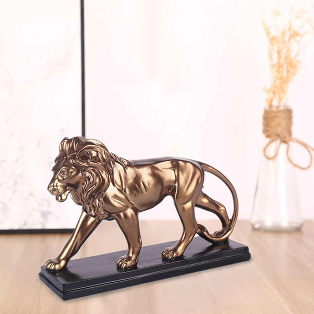 1Pcs Lion Statue Ornament Prem - Art Craft Lion ulasan dan harga
