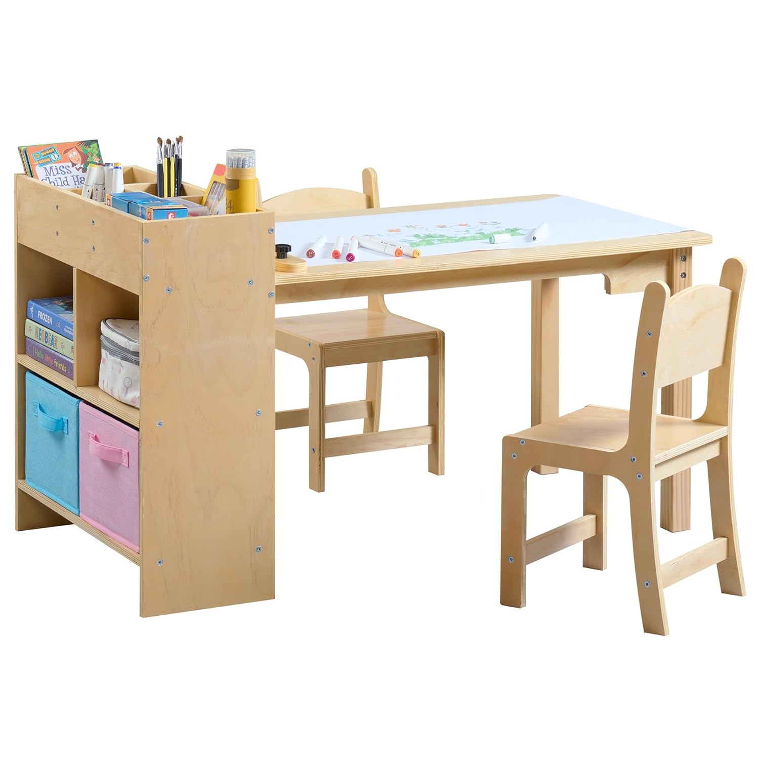 Kids Art Table and 2 Chairs Se - School Of Art X Craft ulasan dan harga