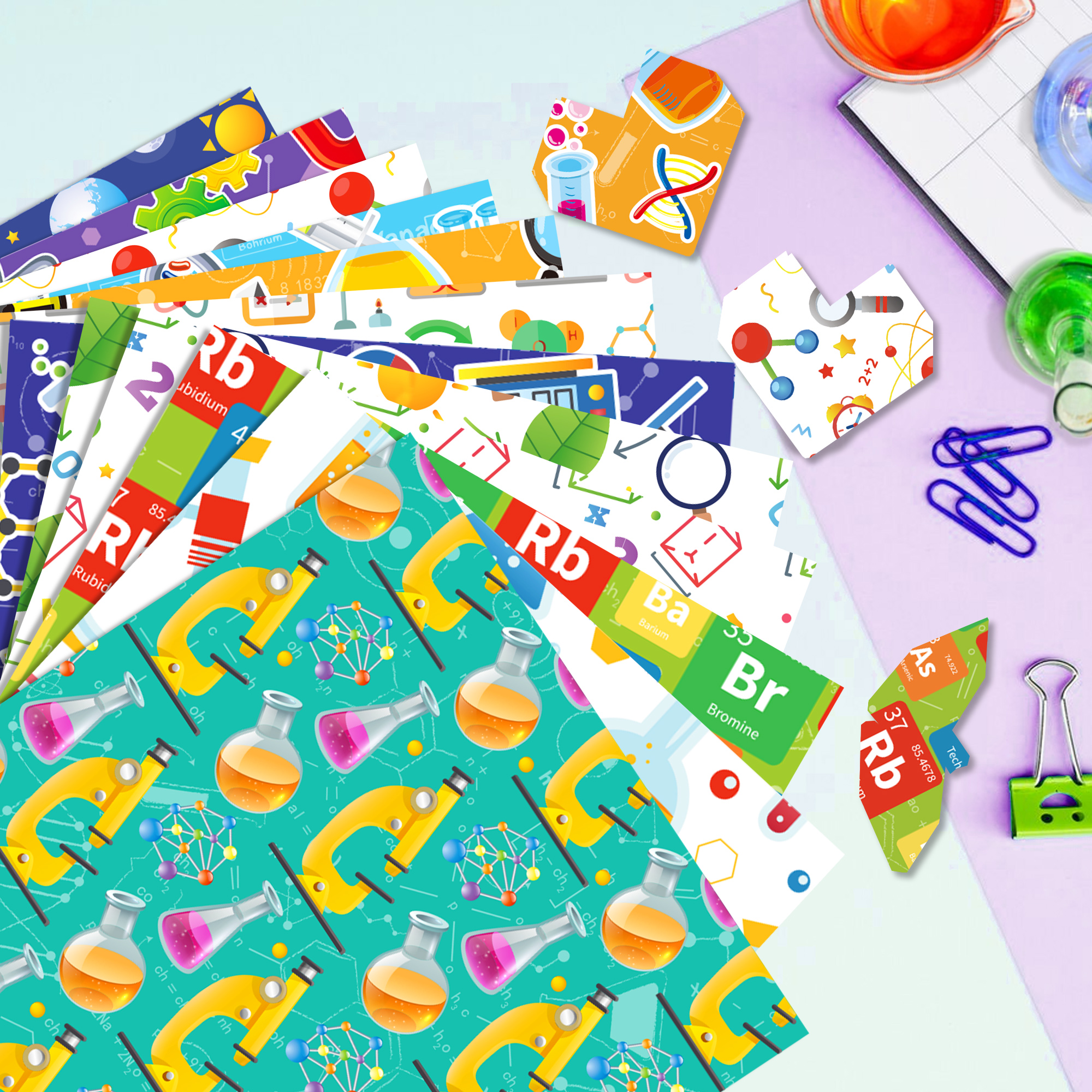 24pcs Science Scientist Scrapb - Art And Craft Photos ulasan dan harga
