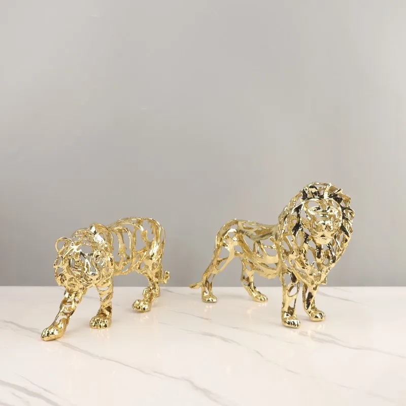 Metal Crafts Artificial Animal - Art Craft Lion ulasan dan harga