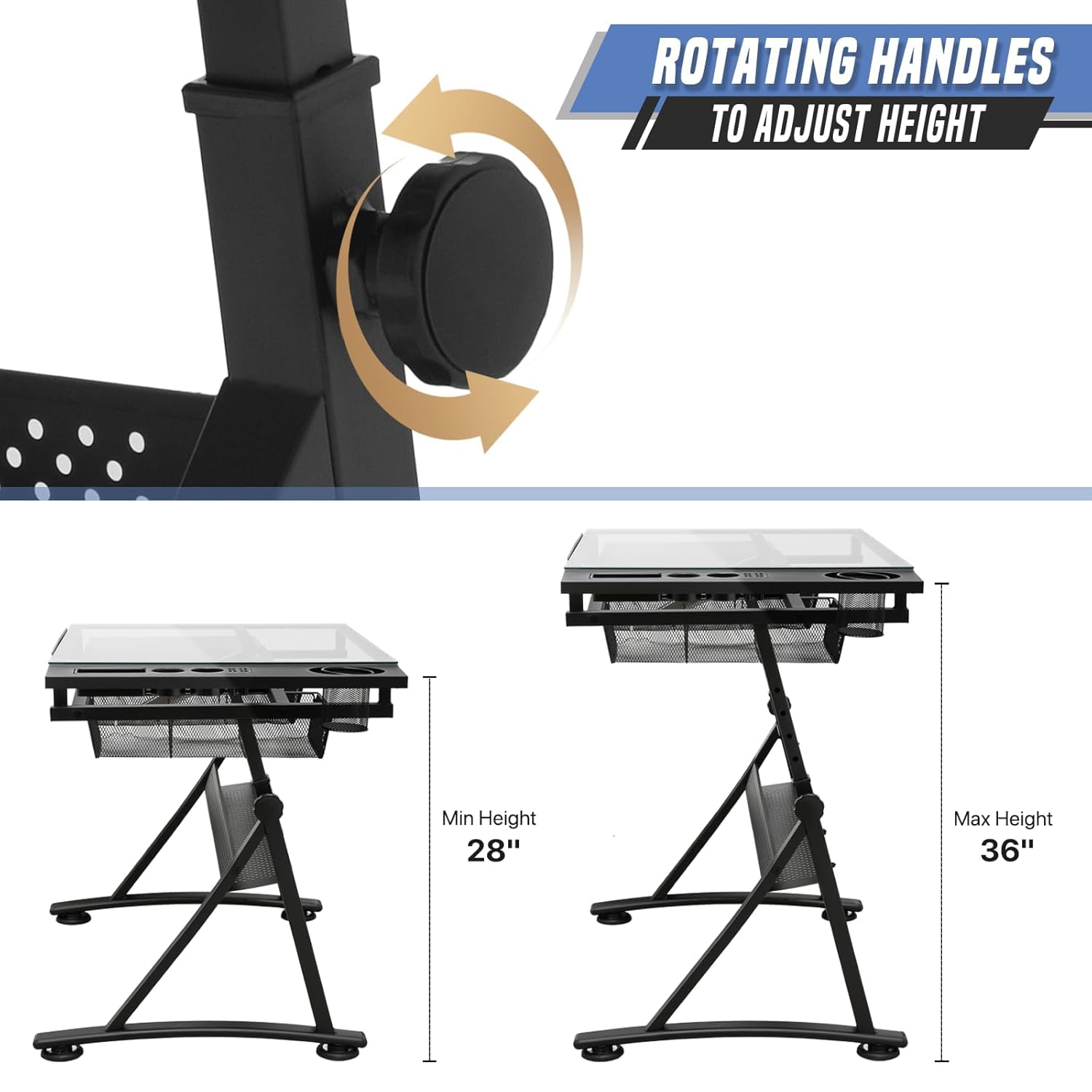 Drafting Table with Height Adj - Art & Craft Zone ulasan dan harga