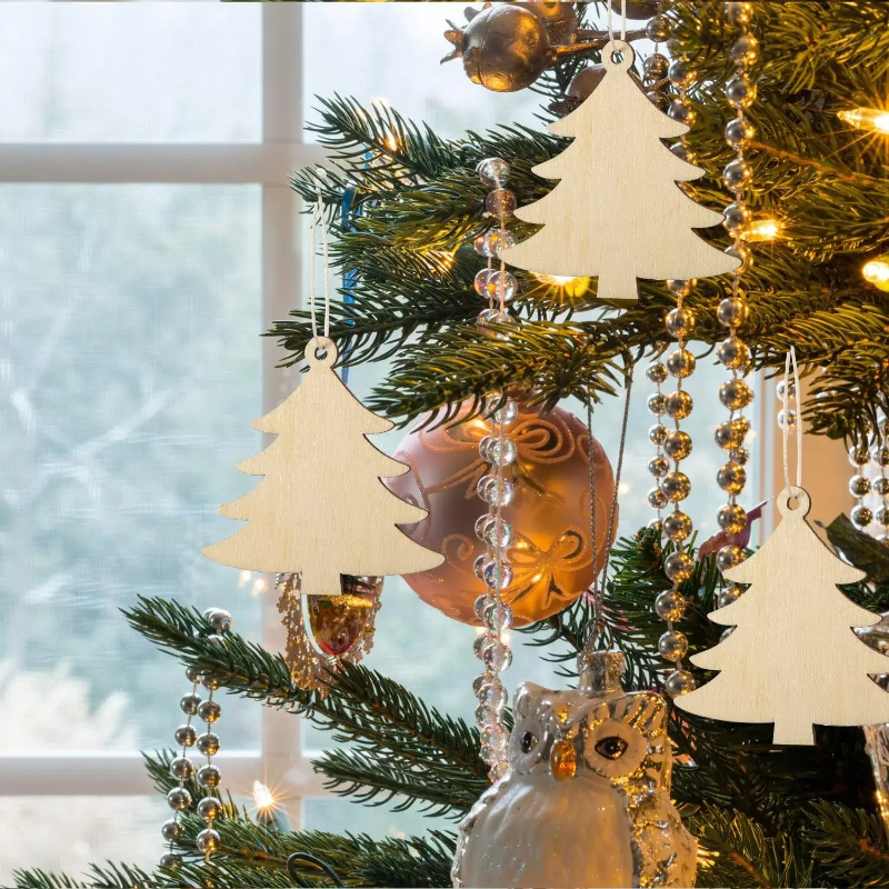 DIY Paintable Blank Wooden Chr - Art And Craft Xmas Tree ulasan dan harga